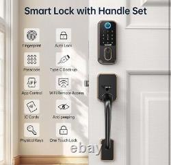 WiFi Smart Locks for Front Door Hornbill Keyless Entry Door Lock with Handle