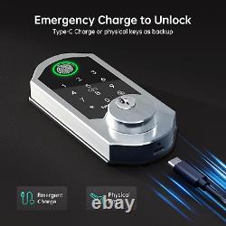 Wifi Deadbolt Smart Door Lock Keyless Entry Smart Lock, 10-In-1 Alexa Fingerpr