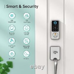 Wifi Smart Door Lock Keyless Entry With G2 Gateway Fingerprint Deadbolt Locks