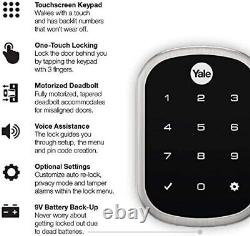 Yale Assure YRD256-NR-619 SL Key Free Touchscreen Deadbolt Lock Satin Nikel