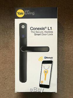 Yale Conexis L1 Black Security Handle Smart Door Lock Keyless Bluetooth