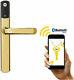 Yale Conexis L1 Smart Door Lock Polished Brass Keyless Bluetooth Security Handle