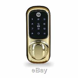 Yale Lock Keyless Connected Ready Smart Door Lock, Polished Brass Security