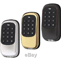 Yale Locks B1L Lock Push Button Door Security Bolt w Z-Wave YRD110 -Choose Color