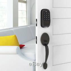 Yale Locks B1L Lock Push Button with Z-Wave Bronze+Smart Plug & Extended Warranty