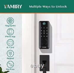 Yamiry Fingerprint Door Lock, Smart Deadbolt, Smart Locks for Front Door, Keyles