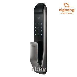 Zigbang SHP-P51 NEW Push Pull Digital Smart Door Lock with RF Key Tag 2ea