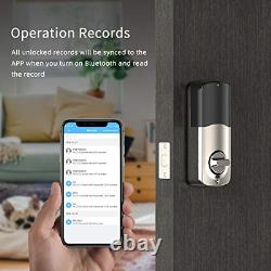 2020 Newest Smart Door Lock, Smonet Smart Deadbolt Bluetooth Keyless, Activer