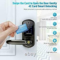 Aibocn Empreinte De Doigt Smart Lock Porte D'entrée Sans Clé Avec Écran Tactile Bluetooth