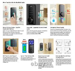 Aibocn Smart Lock Porte D'entrée Sans Clé Serrure Bluetooth Clavier Électronique Bolt Mort