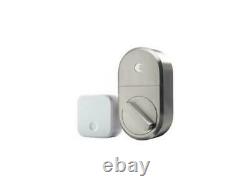 August Home Smart Lock Connect Pont Wi-fi Satin Nickel? Aug-sl04-c03-n04