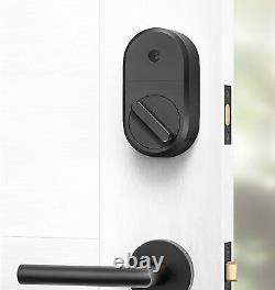 August Smart Lock Keyless Home Entry Avec Votre Smartphone Dark Gray Nouveau