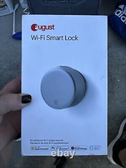 August Smart Lock WiFi ASL-05 Argent Boîte Ouverte