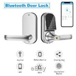 Bluetooth Smart Verrouillage De Porte Serrure À Pêne Dormant Écran Tactile Sans Clé Pour Appartement