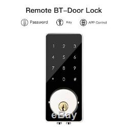 Bt-smart Door Lock Home Sécurité Sans Clé App Code Électronique À Écran Tactile D'entrée