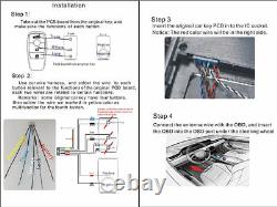 Clé à distance intelligente avec entrée sans clé, verrou de voiture, écran tactile LCD HD, affichage anti-rayures