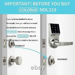 Colosse Ndl319 Keyless Electronic Trusted Digital Smart Door Lock, Clavier