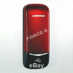 Commax Sans Clé De Verrouillage Cdl-s210 Numérique Intelligent + 4 Passcode Serrure Cartes Rfid Rouge