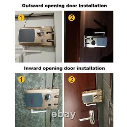 Electric Smart Keyless Door Lock Anti-theft Phonebluetooth With Remote Control