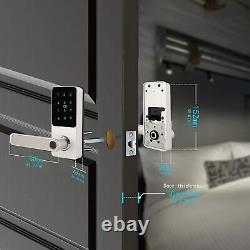 Empreinte Digitale Et Bluetooth Smart Door Lock Entrée Sans Clé Main Gauche Biométrique