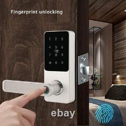 Empreinte Digitale Et Bluetooth Smart Door Lock Entrée Sans Clé Main Gauche Biométrique
