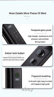 Empreintes Digitales Smart Door Lock Electric Digital Keypad Camera Automatic Home Entry