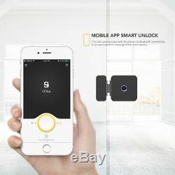 Empreintes Digitales Smart Lock De Verrouillage Sans Clé Avec Porte En Verre App Bluetooth