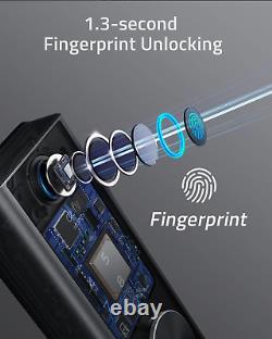 Eufy Security E130 Smart Lock Touch, Serrure de porte à entrée sans clé par empreinte digitale, IP65