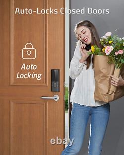 Eufy Security E130 Smart Lock Touch, Serrure de porte à entrée sans clé par empreinte digitale, IP65