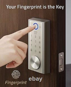 Eufy Security S230 Smart Lock Touch & Wi-Fi, Verrouillage de porte sans clé à empreinte digitale