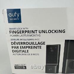 Eufy Security Serrure Intelligente C220 avec Empreinte Digitale Serrure de Porte sans Clé Verrou Wi-Fi