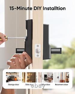 Eufy Smart Lock C33 Serrure de porte sans clé Wi-Fi avec empreinte digitale et poignée, contrôle par APP