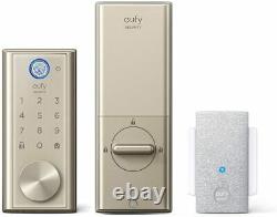 Eufy Smart Lock Touch, Nickel Fingerprint Verrouillage De Porte D'entrée Sans Clé Ip65 Nouveau