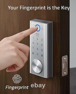 Eufy Smart Lock Touch Wi-Fi Fingerprint Scan Keyless Entry Electronic Deadbolt can be translated to:

'Verrou intelligent Eufy Smart Lock Touch avec accès sans clé par empreinte digitale et connexion Wi-Fi, pêne dormant électronique'