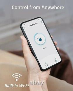 Eufy Smart Lock Touch Wi-Fi Fingerprint Scan Keyless Entry Electronic Deadbolt can be translated to:

'Verrou intelligent Eufy Smart Lock Touch avec accès sans clé par empreinte digitale et connexion Wi-Fi, pêne dormant électronique'