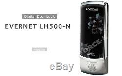 Evernet Lh500-n Sans Clé Smart Lock Numérique Serrure De Sécurité D'entrée 1way Argent