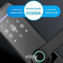 Fingerprint Door Lock Home Security Wifi App Mot De Passe Clavier IC Carte Déverrouiller