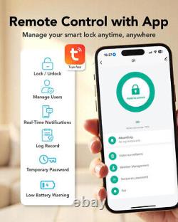 G1 Vidéo Serrure Intelligente avec Caméra et Sonnette, Serrure de Porte Sans Clé 6-en-1 avec Application