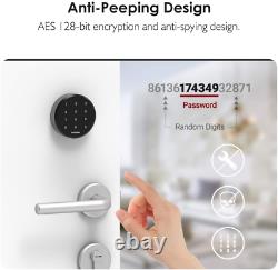 Gimdow Smart Lock, Verrouillage Sans Clef De Verrouillage De Porte Avec Aes 128 Bits Encryptés, Extra