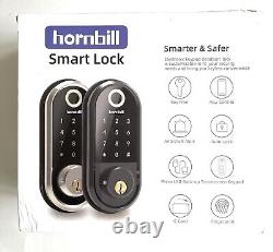 Hornbill Fingerprint Deadbolt Lock Avec Clavier À Écran Tactile, Smart Lock, Keyless
