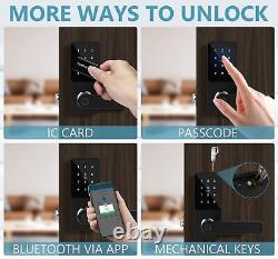 Hotata Smart Lock, Serrures De Porte D'entrée Sans Clé Pour Porte Avant, Clavier Électronique