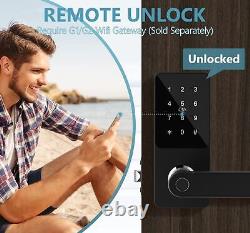 Hotata Smart Lock, Serrures De Porte D'entrée Sans Clé Pour Porte Avant, Clavier Électronique