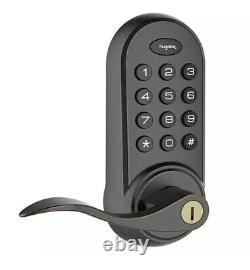 Hugolog Smart Electronic Lever Door Lock Keyless Entry Keypad Or Key Black