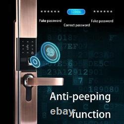 Imperméable Black Electric Biometrics Indoor/outdoor Fingerprint Smart Lock