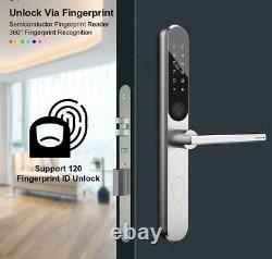 Keyless Electronic Smart Door Lock Clavier Empreinte Du Doigt Mot De Passe Entrée De La Porte Avant