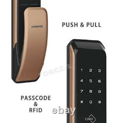 Keyless Lock Commax Push-pull Cdl-203p Smart Digital Doorlock Mot De Passe+rfid Gold