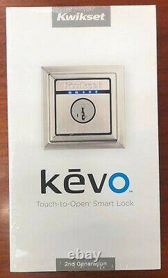 Kwikset 99250-210 Kevo Verrouillage De Porte Smart Square Bluetooth Tactile À Ouvert