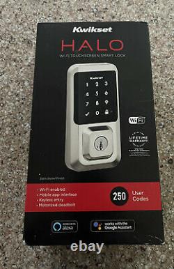 Kwikset Halo 99390-001 Smart Lock Wifi Écran Tactile Entrée Sans Clé Marque Nouveau