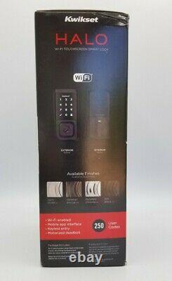 Kwikset Halo Wi-fi Écran Tactile Smart Lock 99390-004 Wifi Keyless Iron Black