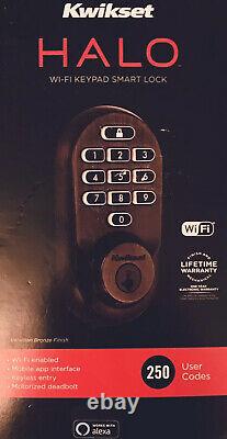 Kwikset Halo Wi-fi Smart Lock Keyless Entry Brand New Sealed- Venetian Bronze